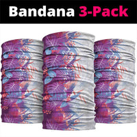 Hawaii Tropical Plant Poni Neck Gaiter Vibrant Polynesian Pattern LT01 package One Size: 25*50cm Purple - Polynesian Pride
