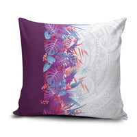 Hawaii Tropical Plant Poni Pillow Cover Vibrant Polynesian Pattern LT01 Purple - Polynesian Pride