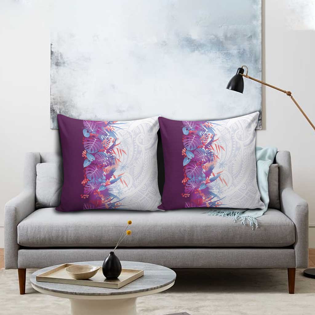 Hawaii Tropical Plant Poni Pillow Cover Vibrant Polynesian Pattern LT01 - Polynesian Pride