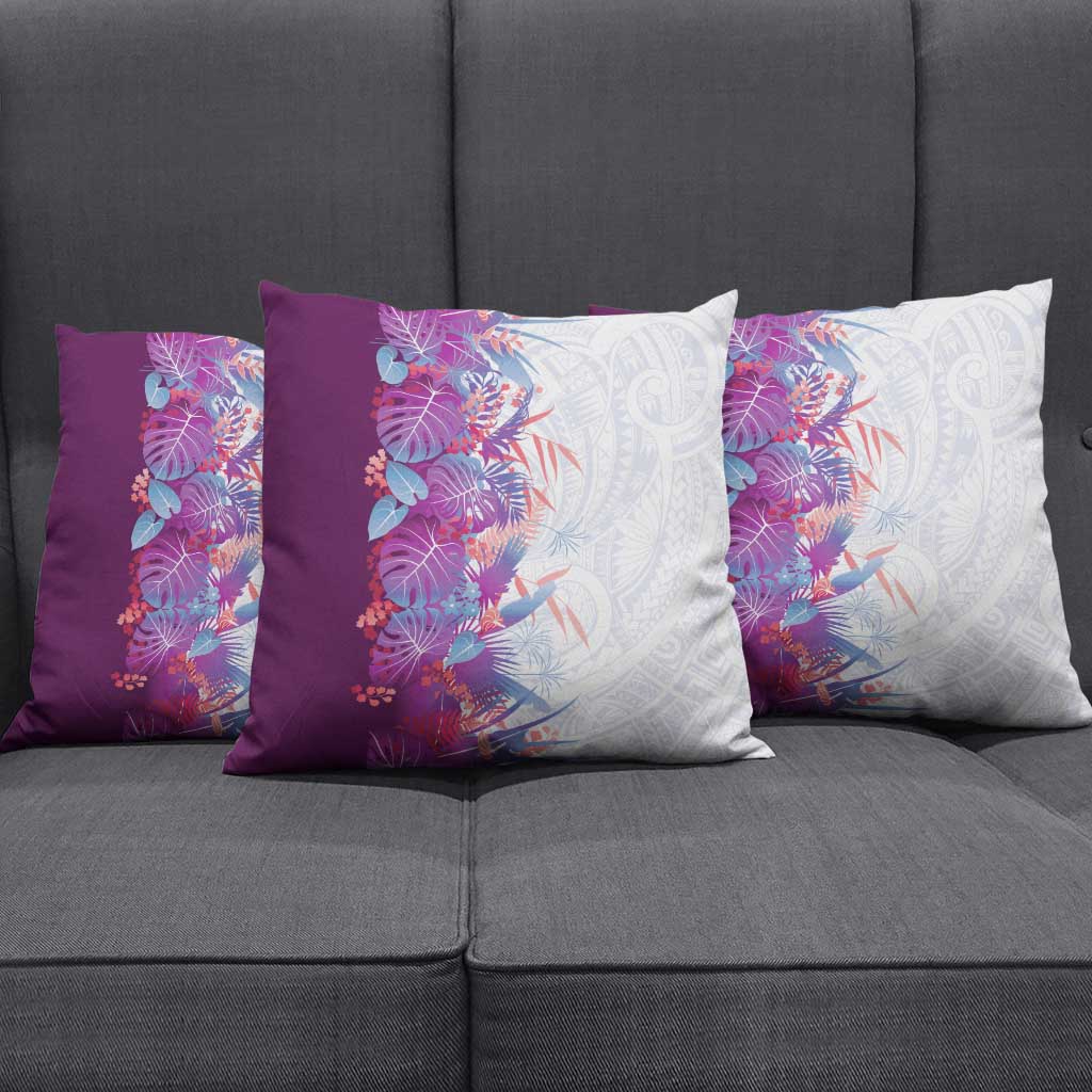 Hawaii Tropical Plant Poni Pillow Cover Vibrant Polynesian Pattern LT01 - Polynesian Pride