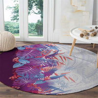 Hawaii Tropical Plant Poni Round Carpet Vibrant Polynesian Pattern LT01 - Polynesian Pride
