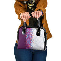Hawaii Tropical Plant Poni Shoulder Handbag Vibrant Polynesian Pattern LT01 One Size Purple - Polynesian Pride