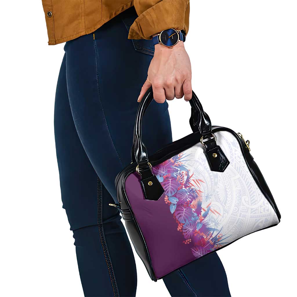 Hawaii Tropical Plant Poni Shoulder Handbag Vibrant Polynesian Pattern LT01 - Polynesian Pride