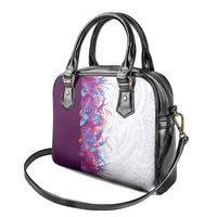 Hawaii Tropical Plant Poni Shoulder Handbag Vibrant Polynesian Pattern LT01 - Polynesian Pride