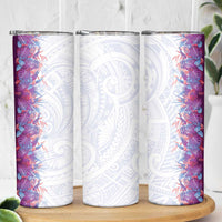 Hawaii Tropical Plant Poni Skinny Tumbler Vibrant Polynesian Pattern LT01 - Polynesian Pride