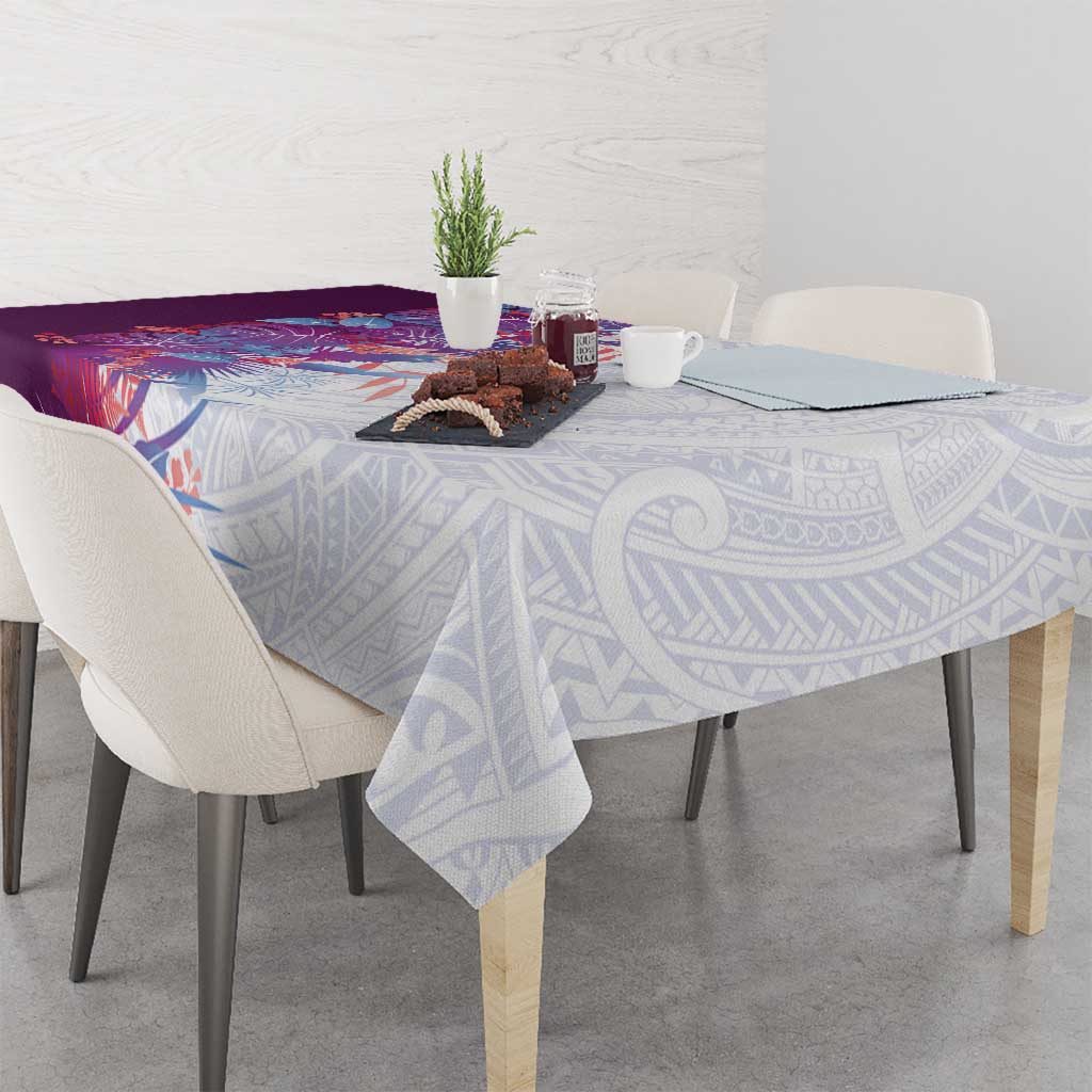 Hawaii Tropical Plant Poni Tablecloth Vibrant Polynesian Pattern LT01 - Polynesian Pride