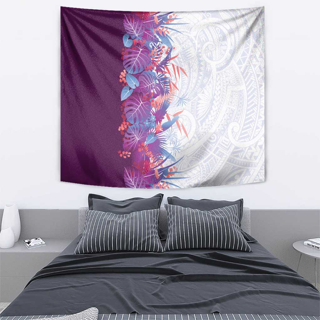 Hawaii Tropical Plant Poni Tapestry Vibrant Polynesian Pattern LT01 - Polynesian Pride