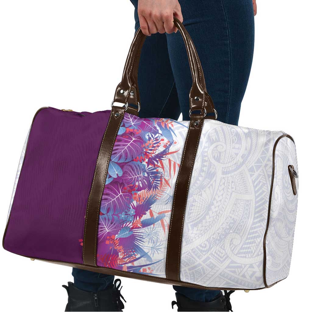 Hawaii Tropical Plant Poni Travel Bag Vibrant Polynesian Pattern LT01 - Polynesian Pride