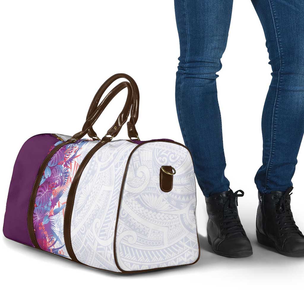 Hawaii Tropical Plant Poni Travel Bag Vibrant Polynesian Pattern LT01 - Polynesian Pride