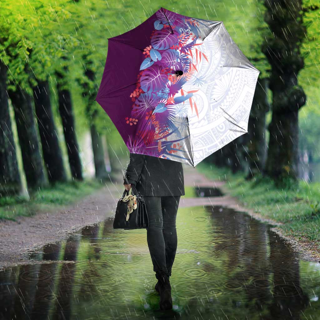 Hawaii Tropical Plant Poni Umbrella Vibrant Polynesian Pattern LT01 - Polynesian Pride