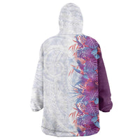 Hawaii Tropical Plant Poni Wearable Blanket Hoodie Vibrant Polynesian Pattern LT01 - Polynesian Pride