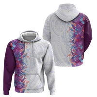 Hawaii Tropical Plant Poni Zip Hoodie Vibrant Polynesian Pattern LT01 - Polynesian Pride