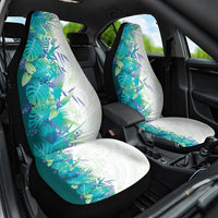 Hawaii Tropical Plant Teal Car Seat Cover Vibrant Polynesian Pattern LT01 One Size Teal - Polynesian Pride