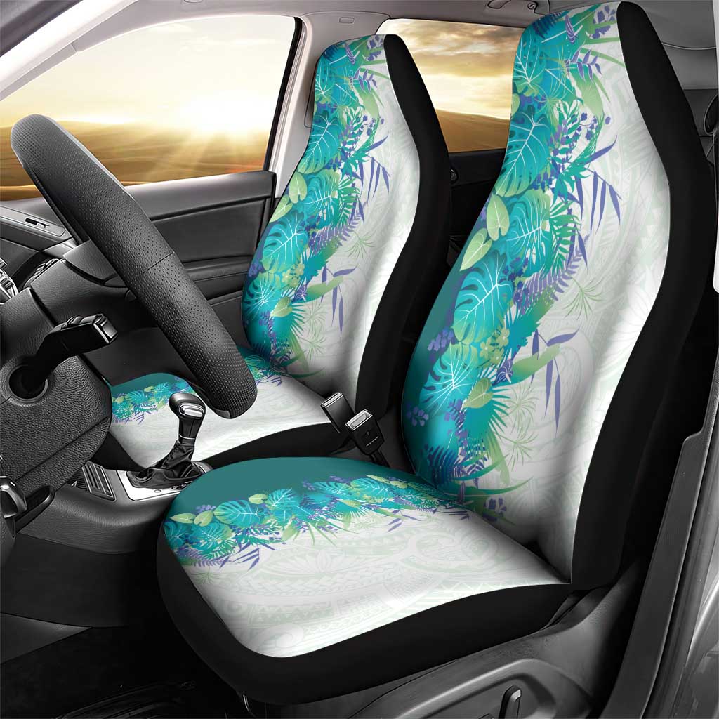 Hawaii Tropical Plant Teal Car Seat Cover Vibrant Polynesian Pattern LT01 - Polynesian Pride