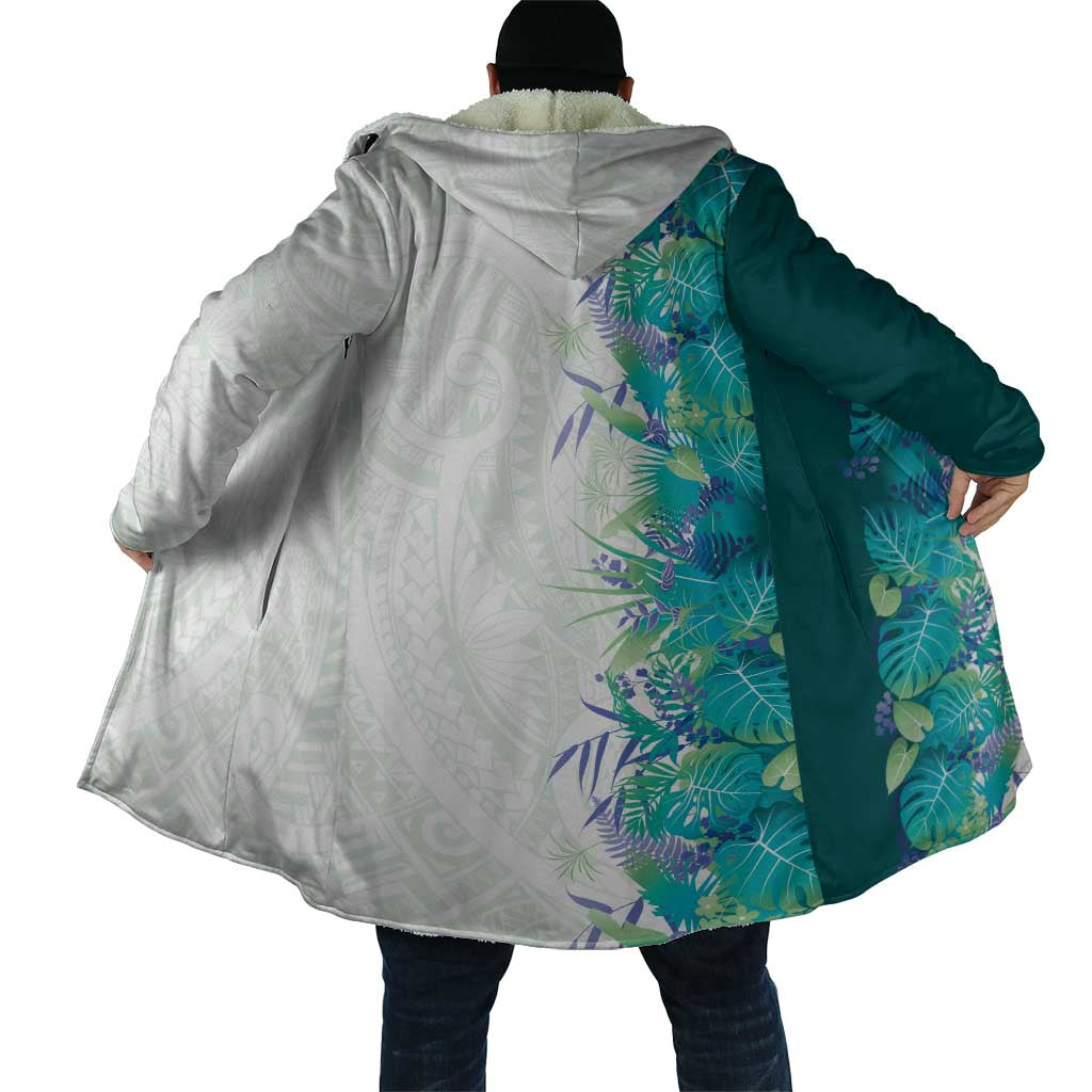 Hawaii Tropical Plant Teal Cloak Vibrant Polynesian Pattern LT01 - Polynesian Pride