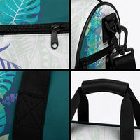 Hawaii Tropical Plant Teal Duffle Bag Vibrant Polynesian Pattern LT01 - Polynesian Pride