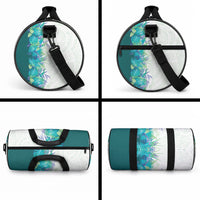 Hawaii Tropical Plant Teal Duffle Bag Vibrant Polynesian Pattern LT01 - Polynesian Pride