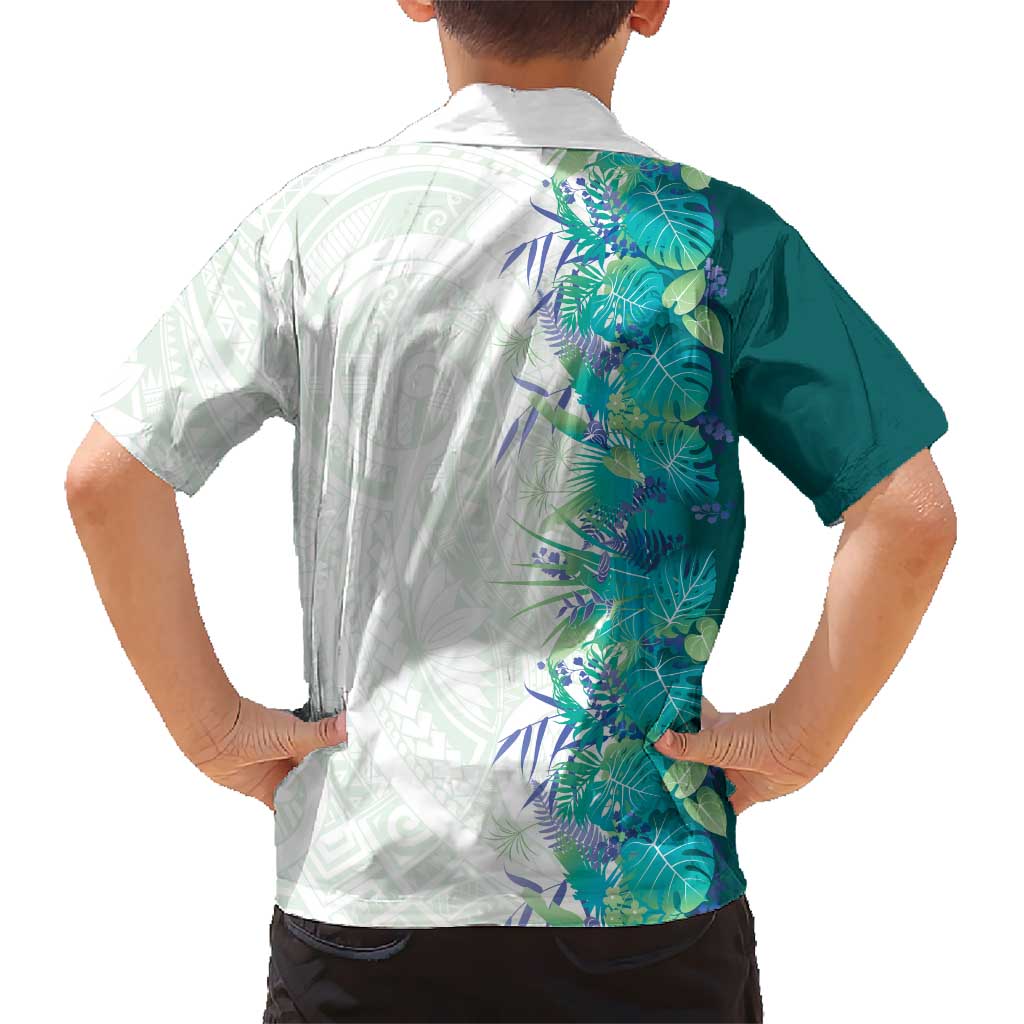 Hawaii Tropical Plant Teal Hawaiian Shirt Vibrant Polynesian Pattern LT01 - Polynesian Pride