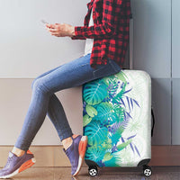 Hawaii Tropical Plant Teal Luggage Cover Vibrant Polynesian Pattern LT01 - Polynesian Pride