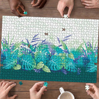 Hawaii Tropical Plant Teal Puzzle Vibrant Polynesian Pattern LT01 - Polynesian Pride