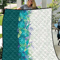 Hawaii Tropical Plant Teal Quilt Vibrant Polynesian Pattern LT01 Teal - Polynesian Pride