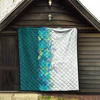 Hawaii Tropical Plant Teal Quilt Vibrant Polynesian Pattern LT01 - Polynesian Pride