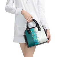 Hawaii Tropical Plant Teal Shoulder Handbag Vibrant Polynesian Pattern LT01 - Polynesian Pride