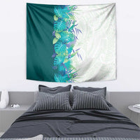 Hawaii Tropical Plant Teal Tapestry Vibrant Polynesian Pattern LT01 - Polynesian Pride