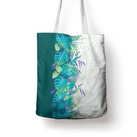 Hawaii Tropical Plant Teal Tote Bag Vibrant Polynesian Pattern LT01 - Polynesian Pride