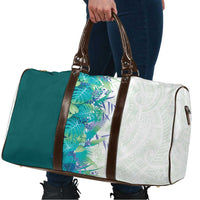 Hawaii Tropical Plant Teal Travel Bag Vibrant Polynesian Pattern LT01 - Polynesian Pride
