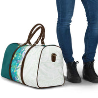 Hawaii Tropical Plant Teal Travel Bag Vibrant Polynesian Pattern LT01 - Polynesian Pride