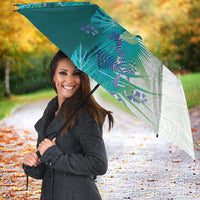 Hawaii Tropical Plant Teal Umbrella Vibrant Polynesian Pattern LT01 - Polynesian Pride