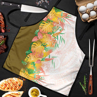 Hawaii Tropical Plant Lenalena Apron Vibrant Polynesian Pattern LT01 Yellow - Polynesian Pride