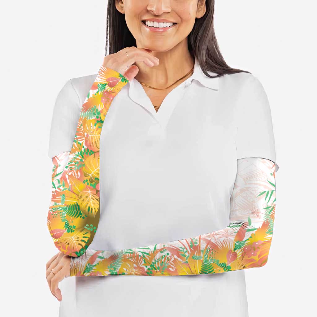 Hawaii Tropical Plant Lenalena Arm Sleeves Vibrant Polynesian Pattern LT01 - Polynesian Pride