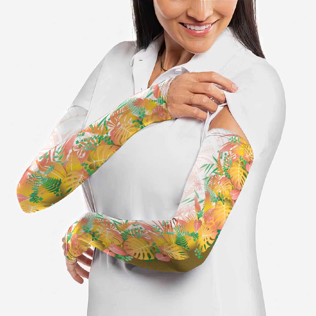 Hawaii Tropical Plant Lenalena Arm Sleeves Vibrant Polynesian Pattern LT01 - Polynesian Pride