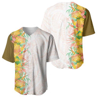 Hawaii Tropical Plant Lenalena Baseball Jersey Vibrant Polynesian Pattern LT01 - Polynesian Pride