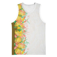 Hawaii Tropical Plant Lenalena Basketball Jersey Vibrant Polynesian Pattern