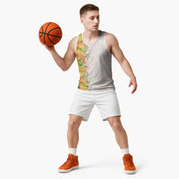 Hawaii Tropical Plant Lenalena Basketball Jersey Vibrant Polynesian Pattern