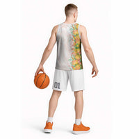 Hawaii Tropical Plant Lenalena Basketball Jersey Vibrant Polynesian Pattern
