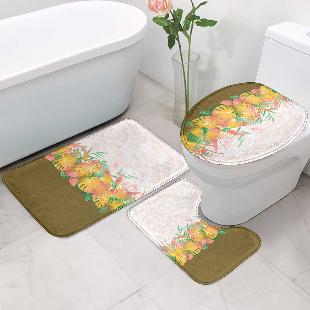 Hawaii Tropical Plant Lenalena Bathroom Set Vibrant Polynesian Pattern LT01 - Polynesian Pride