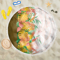 Hawaii Tropical Plant Lenalena Beach Blanket Vibrant Polynesian Pattern LT01 One Size 150cm Yellow - Polynesian Pride