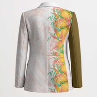 Hawaii Tropical Plant Lenalena Blazer Vibrant Polynesian Pattern LT01 - Polynesian Pride