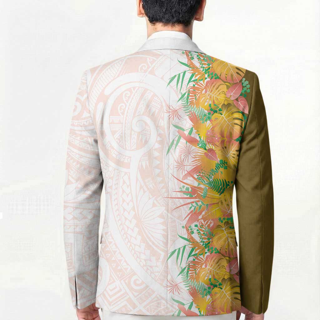 Hawaii Tropical Plant Lenalena Blazer Vibrant Polynesian Pattern LT01 - Polynesian Pride