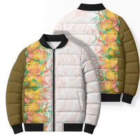 Hawaii Tropical Plant Lenalena Bomber Puffer Jacket Vibrant Polynesian Pattern LT01 - Polynesian Pride