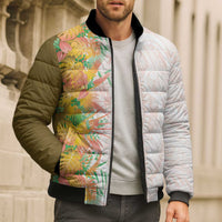 Hawaii Tropical Plant Lenalena Bomber Puffer Jacket Vibrant Polynesian Pattern LT01 - Polynesian Pride