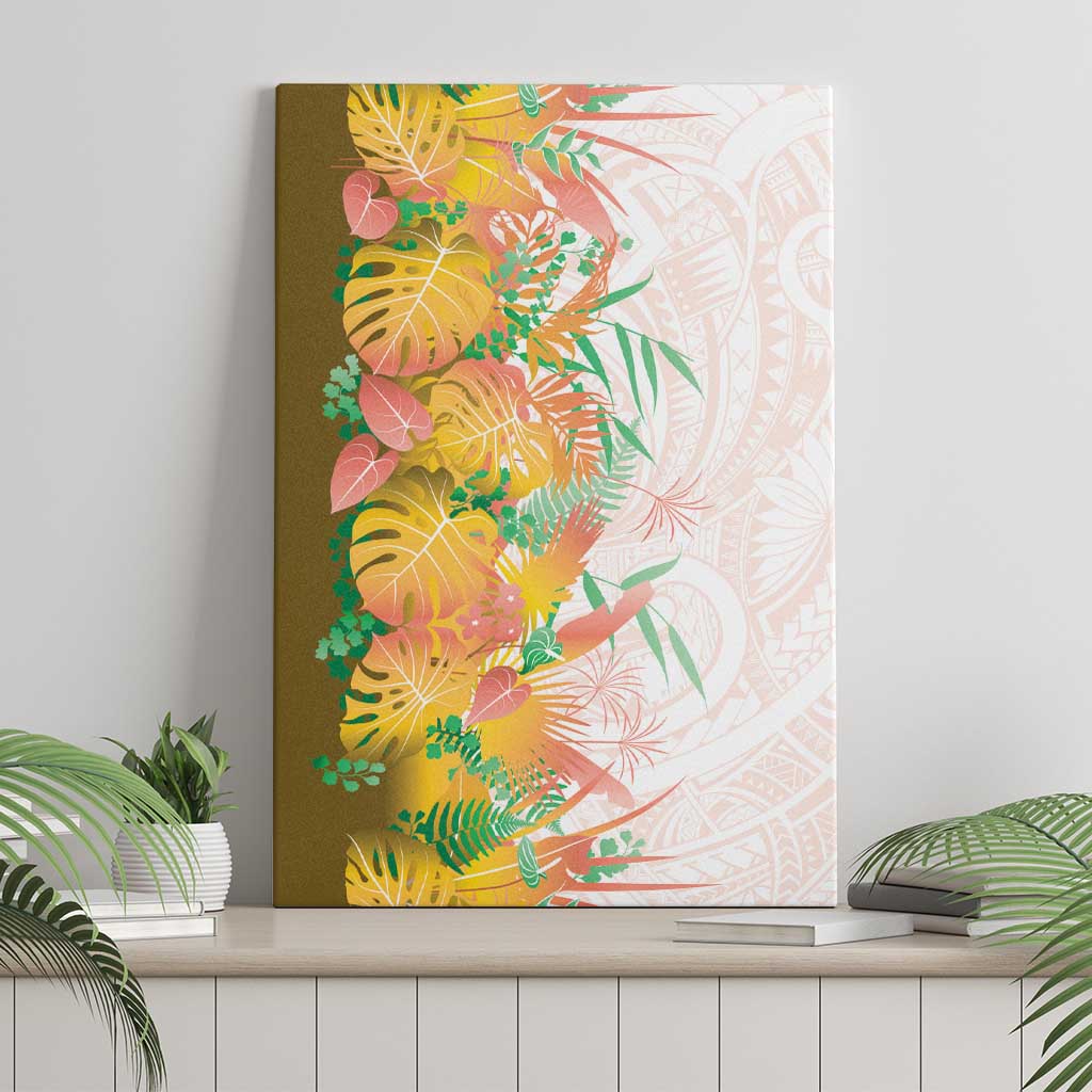 Hawaii Tropical Plant Lenalena Canvas Wall Art Vibrant Polynesian Pattern LT01 - Polynesian Pride