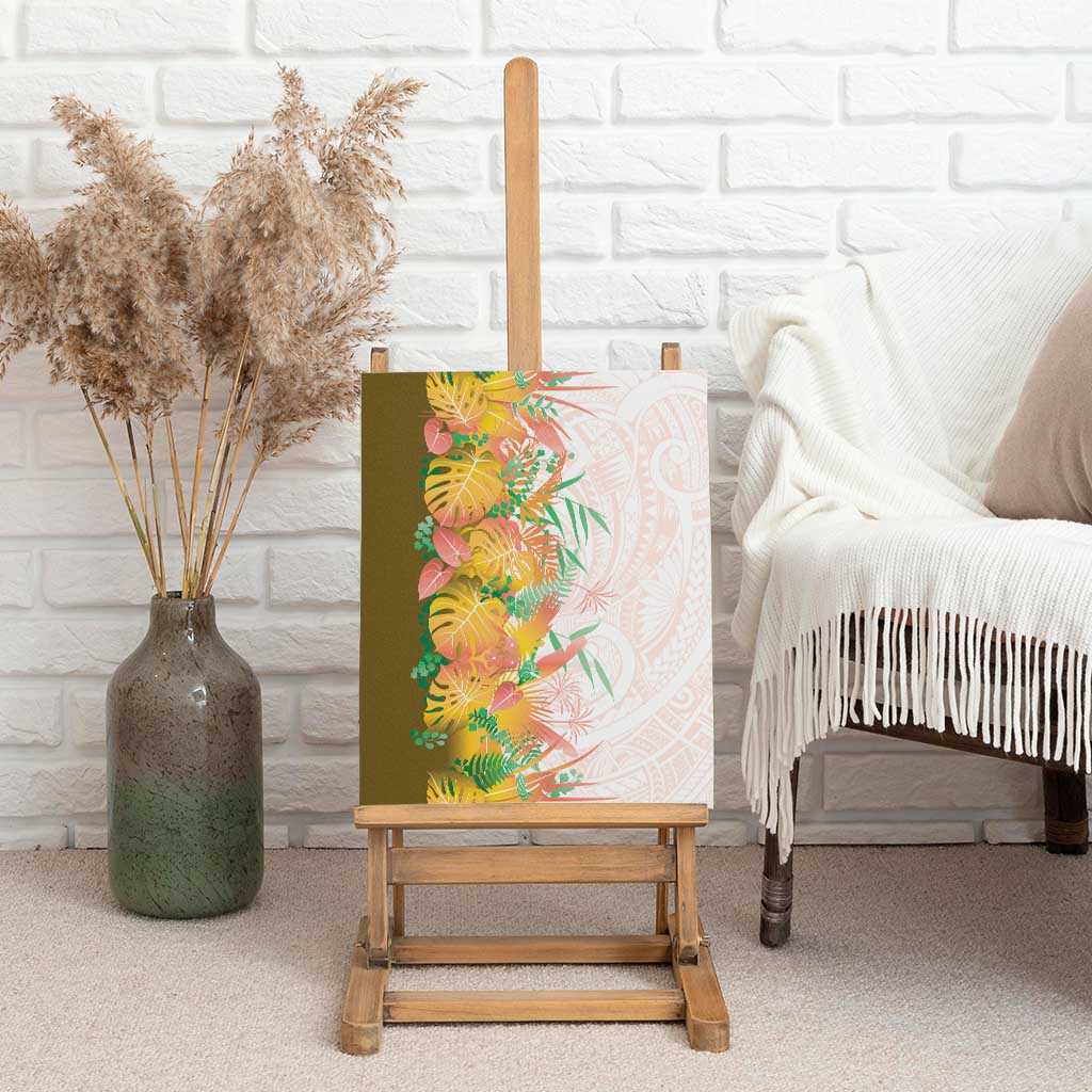 Hawaii Tropical Plant Lenalena Canvas Wall Art Vibrant Polynesian Pattern LT01 - Polynesian Pride
