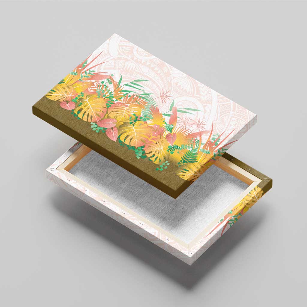 Hawaii Tropical Plant Lenalena Canvas Wall Art Vibrant Polynesian Pattern LT01 - Polynesian Pride