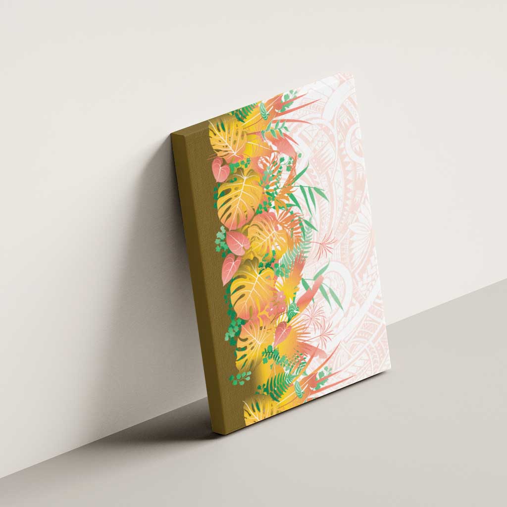 Hawaii Tropical Plant Lenalena Canvas Wall Art Vibrant Polynesian Pattern LT01 - Polynesian Pride