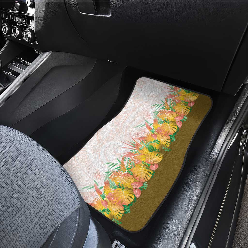 Hawaii Tropical Plant Lenalena Car Mats Vibrant Polynesian Pattern LT01 - Polynesian Pride